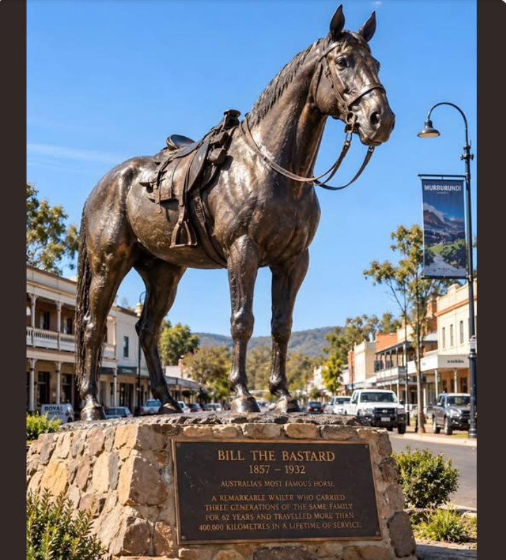 dianemc34717099's tweet photo. Here you go, kids - this is your heritage. 🇦🇺

Australian Yarns and History
·
They called him Bill the Bastard because nobody could ride him. Then one day, he carried five Australian soldiers through enemy fire and became a legend.
He was big, bad-tempered and had a reputation for throwing anyone brave enough to climb onto his back.
But during the First World War, this troublesome Australian war horse would become the unlikely hero of one of our most extraordinary military stories.
Bill was a massive 17-hand horse sent overseas with the Australian Light Horse. He was strong, unpredictable and notoriously difficult to handle.
Most soldiers wanted nothing to do with him.
But Major Michael Shanahan was different. An experienced horseman, he managed to build a bond with Bill that others couldn’t.
Then came August 1916 and the Battle of Romani in Egypt.
Australian troops were fighting Ottoman forces in the scorching desert. The fighting was fierce, and men and horses were scattered across the battlefield.
During the chaos, Shanahan reportedly spotted four Australian soldiers stranded without their horses.
They were in serious danger.
Rather than leave them behind, Shanahan helped the four men climb onto Bill’s back.
Imagine the sight.
Five fully grown Australian soldiers clinging to one enormous horse, galloping across the desert as enemy fire surrounded them.
And somehow, Bill carried them to safety.
The horse that nobody could ride had just saved four stranded soldiers.
Shanahan was wounded during the battle and was later awarded the Distinguished Service Order for his bravery.
But Bill’s story has a bittersweet ending.
Like thousands of Australian war horses, Bill never made it back to Australia. Accounts of his final years vary, but his extraordinary wartime reputation endured.
Today, a life-size bronze statue of Bill stands at Murrumburrah in New South Wales, honouring the horse that went from being considered a menace to becoming an Australian legend.
It’s a reminder that sometimes the most unlikely characters turn out to be the greatest heroes.
 🇦🇺Had you ever heard of Bill the Bastard?
🇦🇺 Murrumburrah, NSW
#AustralianHistory #AustralianLightHorse #AustralianWarStories #WW1 #AnzacHistory #LestWeForget