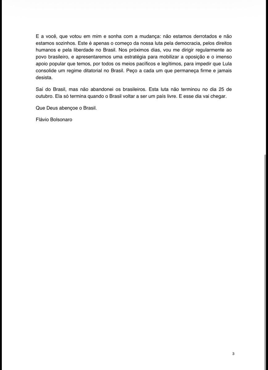 Metropoles's tweet photo. ➡️ CARTA DE FLÁVIO | Flávio recua e retira trecho da carta onde se declarou presidente do Brasil

Em nova versão do documento, senador se apresenta como “líder do Brasil”, após afirmar inicialmente ser o “verdadeiro presidente eleito” https://t.co/cG0ubatHzs