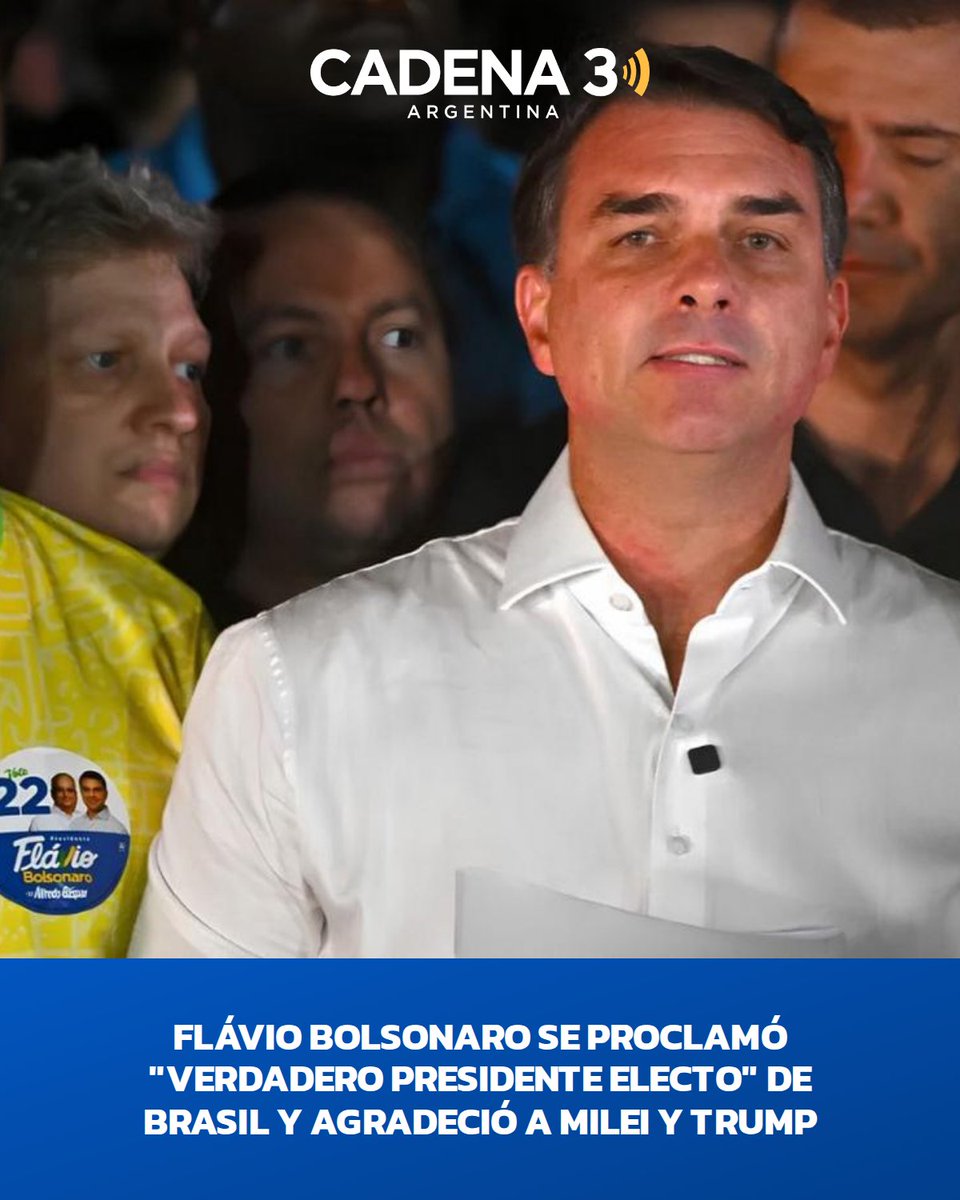 Cadena3Com's tweet photo. Desde Estados Unidos, el senador denunció un supuesto fraude electoral sin presentar pruebas y apuntó contra el juez Cristiano Zanin. No huí de Brasil, me fui por Brasil, sostuvo en una extensa carta. https://t.co/o4R1U4pqCc