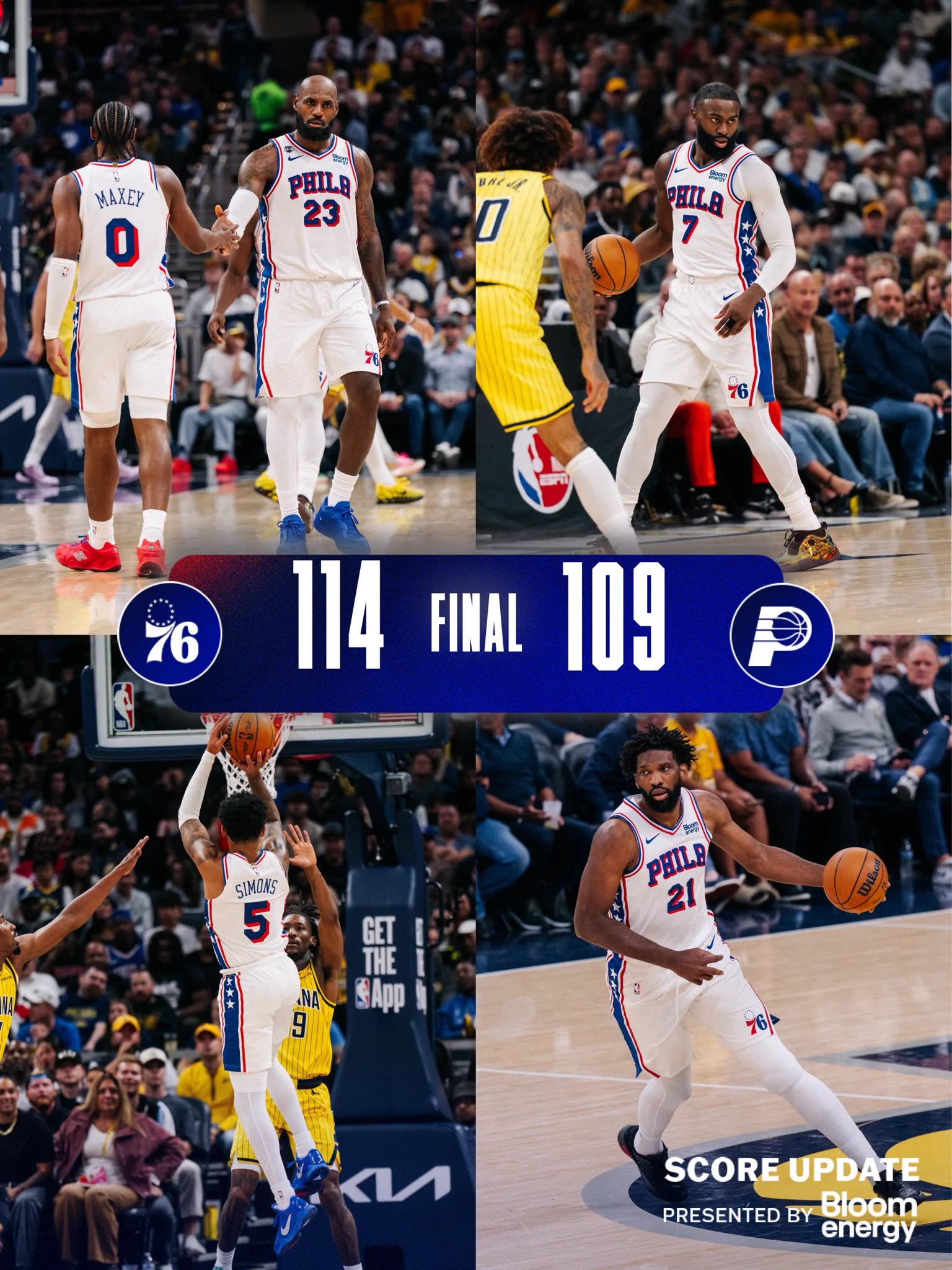 76ers 114-109 Pacers | NBA Regular Season