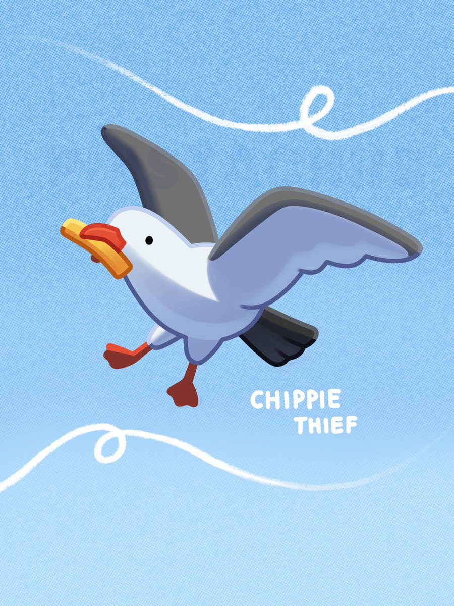 pinstachiio's tweet photo. CHIPPIE THIEF! 🍟🪶☁️🩵 https://t.co/9Ct7FoPKFG