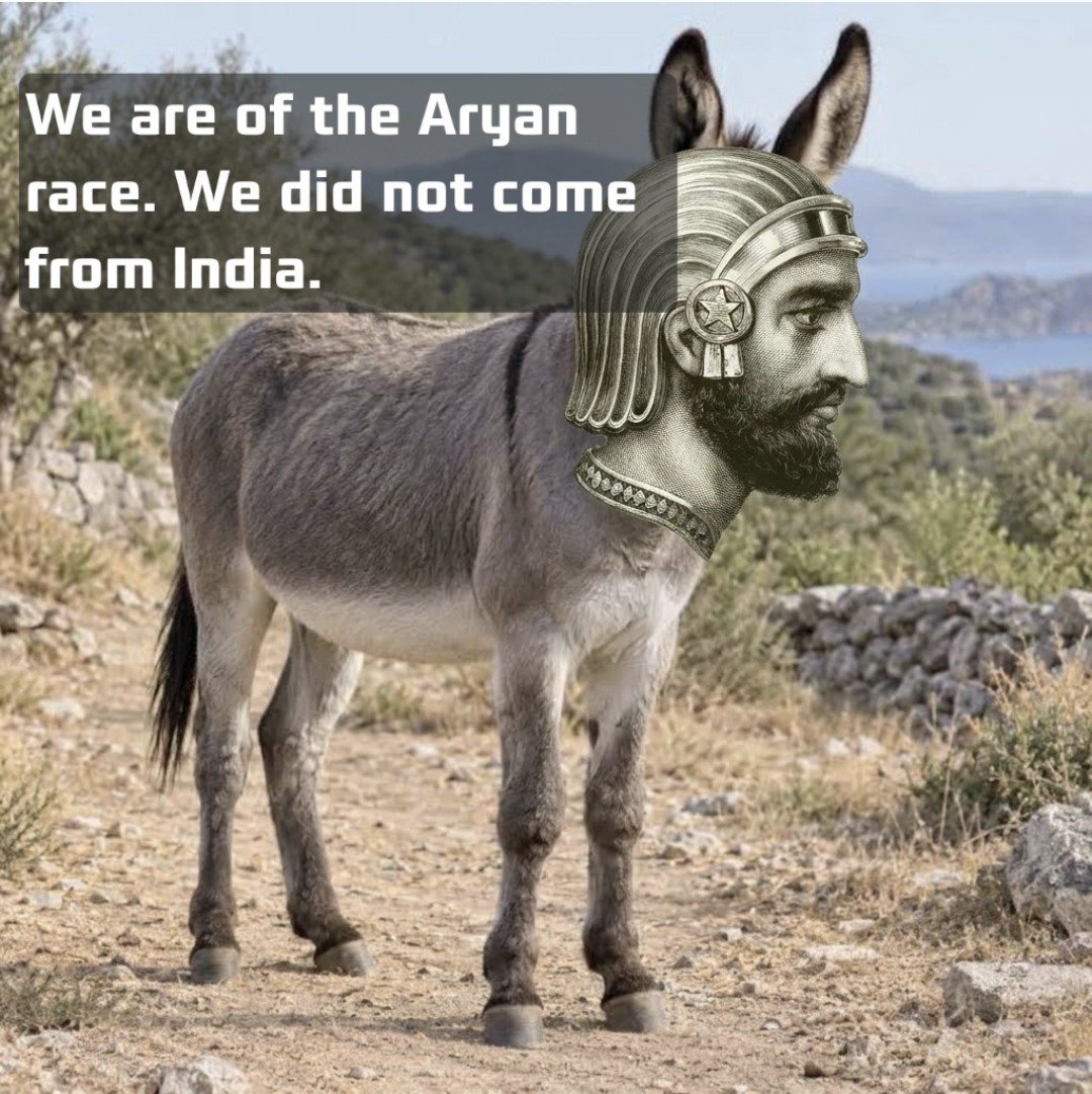 RMM1280118's tweet photo. @carlos_kh_ Iranian donkeys - you are Indian; just accept that. https://t.co/iOOR7uduTB
