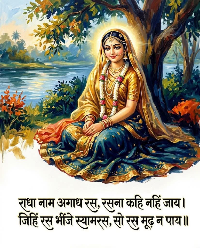 UmeshAmh's tweet photo. राधा नाम अगाध रस, रसना कहि नहिं जाय।
जिहिं रस भींजे स्यामरस, सो रस मूढ़ न पाय॥
 #radha #radheradhe #radhekrishna #radheshyam #radheradhechallenge #radharani https://t.co/ctgfvC16ba
