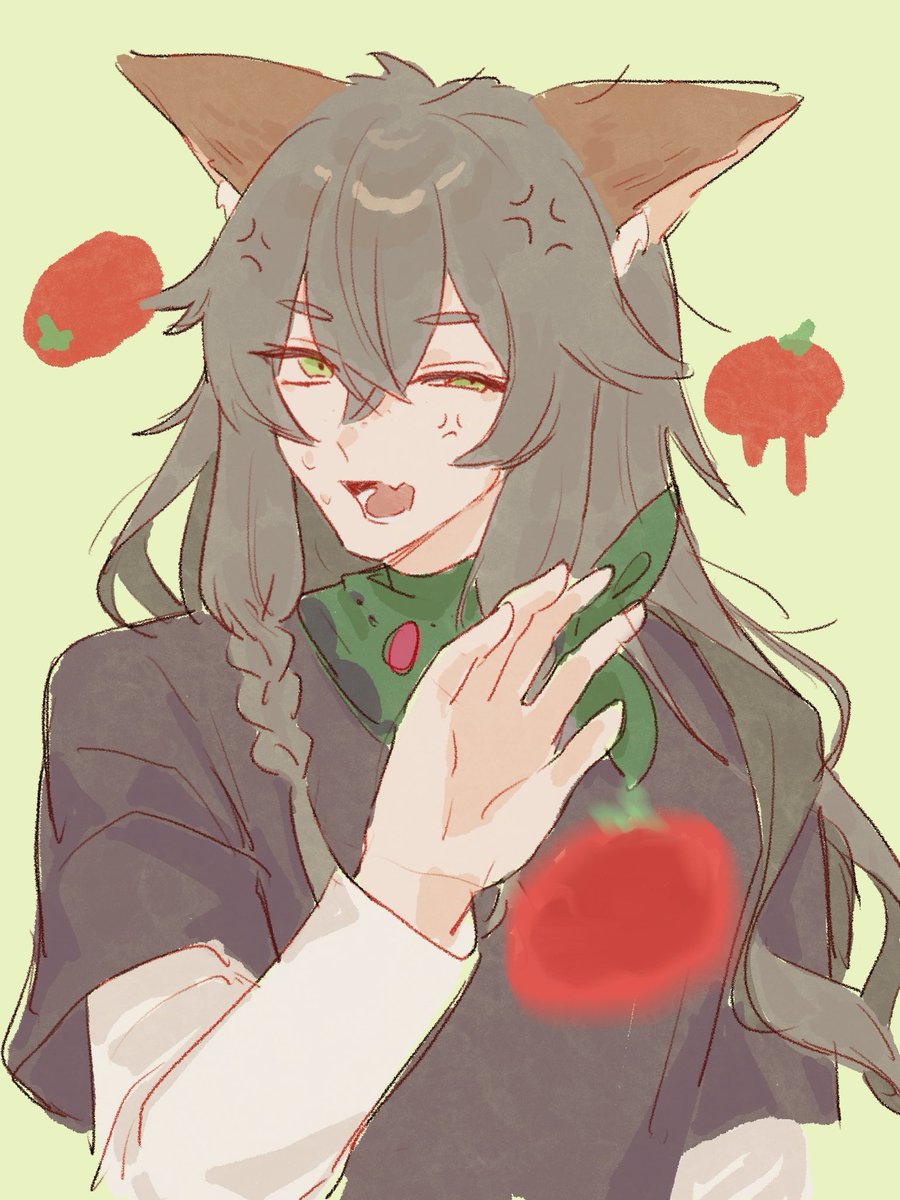 creta0's tweet photo. Let's throw tomatoes at gwylan https://t.co/LqCXNhCCwm