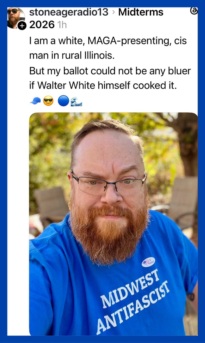 ArmaLite15OU812's tweet photo. $1K bucks says this dork has never not once voted for a Republican, in fact I’d be willing to bet another thousand that he voted for Obama, Hilary, Biden, and Kamala, no doubt in my mind! https://t.co/cEAcRlGMfL