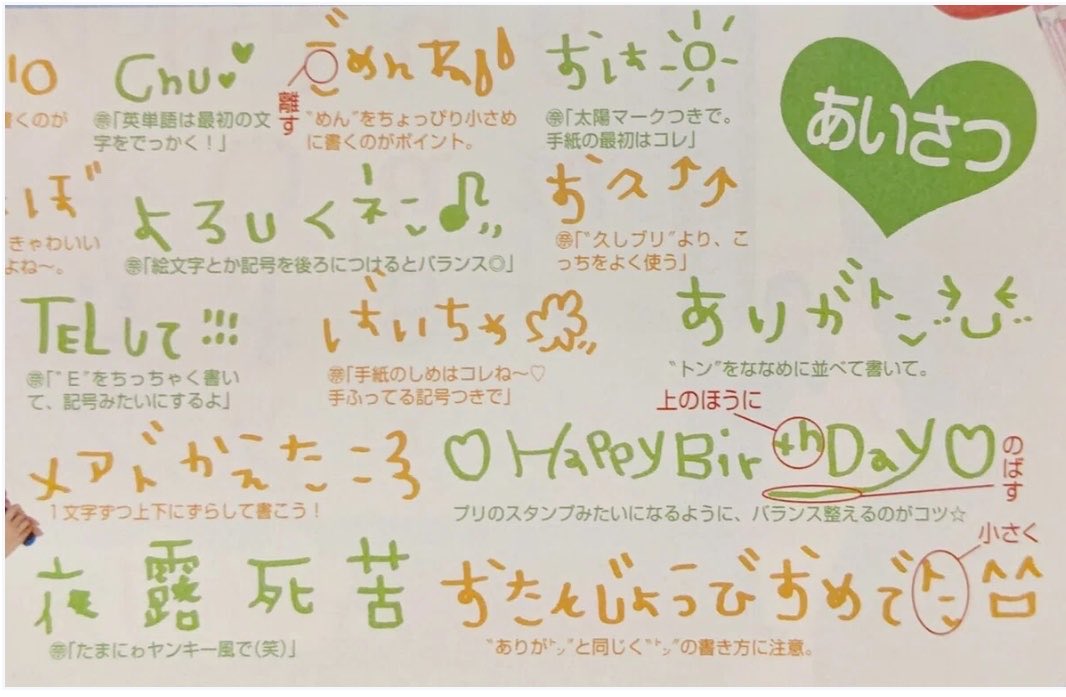 _uepom_1004's tweet photo. なぜなら当時雑誌にギャル文字練習帳がついていたから https://t.co/0exfkFfsy9