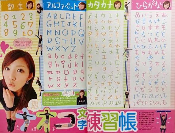 _uepom_1004's tweet photo. なぜなら当時雑誌にギャル文字練習帳がついていたから https://t.co/0exfkFfsy9