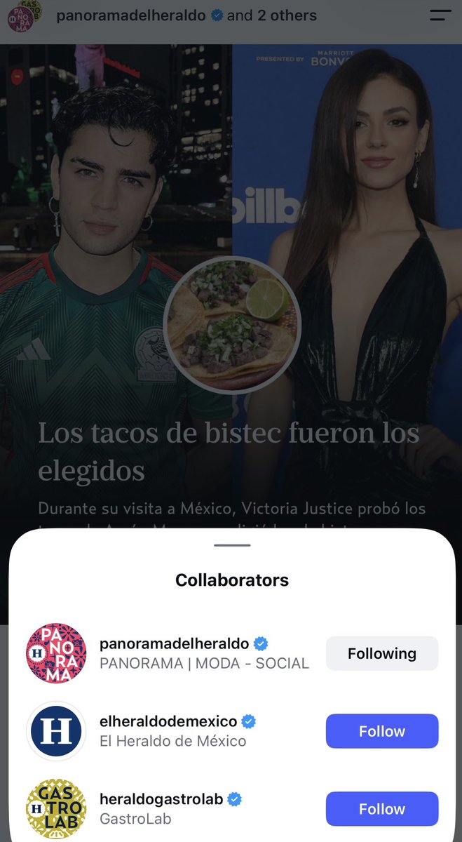 Steph0zz's tweet photo. No vayan a empezar a atacarse con “que no todo se trata de #AaronMercury” cuando las notas  de prensa están pendientes de todos sus movimientos😎y más con este encuentro con una reina como lo es Victoria Justice🤩 https://t.co/CpxTSNWvWw