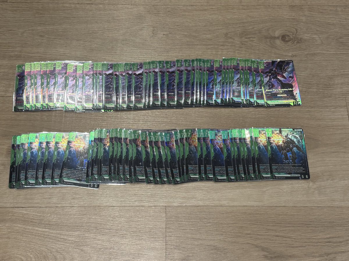 ChampagneVII's tweet photo. Grand Pilot TCG store opening over 50 cases of GD06. Just went through first 7 cases of material and preparing orders worldwide.

Master Set Collection - 300$ USD
4 of every LR, R, U, C

Pre-order now and everything will be shipped starting on October 30th.

#GD06 #GCG #GundamTCG https://t.co/HA1Ez9Vk4J