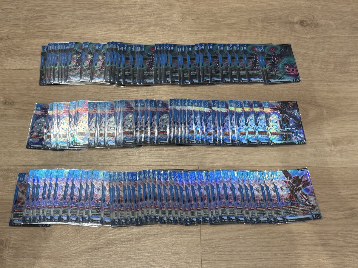 ChampagneVII's tweet photo. Grand Pilot TCG store opening over 50 cases of GD06. Just went through first 7 cases of material and preparing orders worldwide.

Master Set Collection - 300$ USD
4 of every LR, R, U, C

Pre-order now and everything will be shipped starting on October 30th.

#GD06 #GCG #GundamTCG https://t.co/HA1Ez9Vk4J