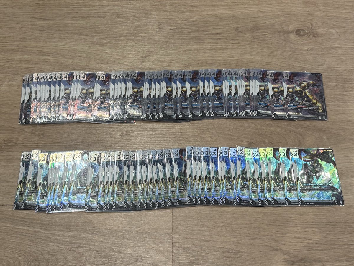 ChampagneVII's tweet photo. Grand Pilot TCG store opening over 50 cases of GD06. Just went through first 7 cases of material and preparing orders worldwide.

Master Set Collection - 300$ USD
4 of every LR, R, U, C

Pre-order now and everything will be shipped starting on October 30th.

#GD06 #GCG #GundamTCG https://t.co/HA1Ez9Vk4J