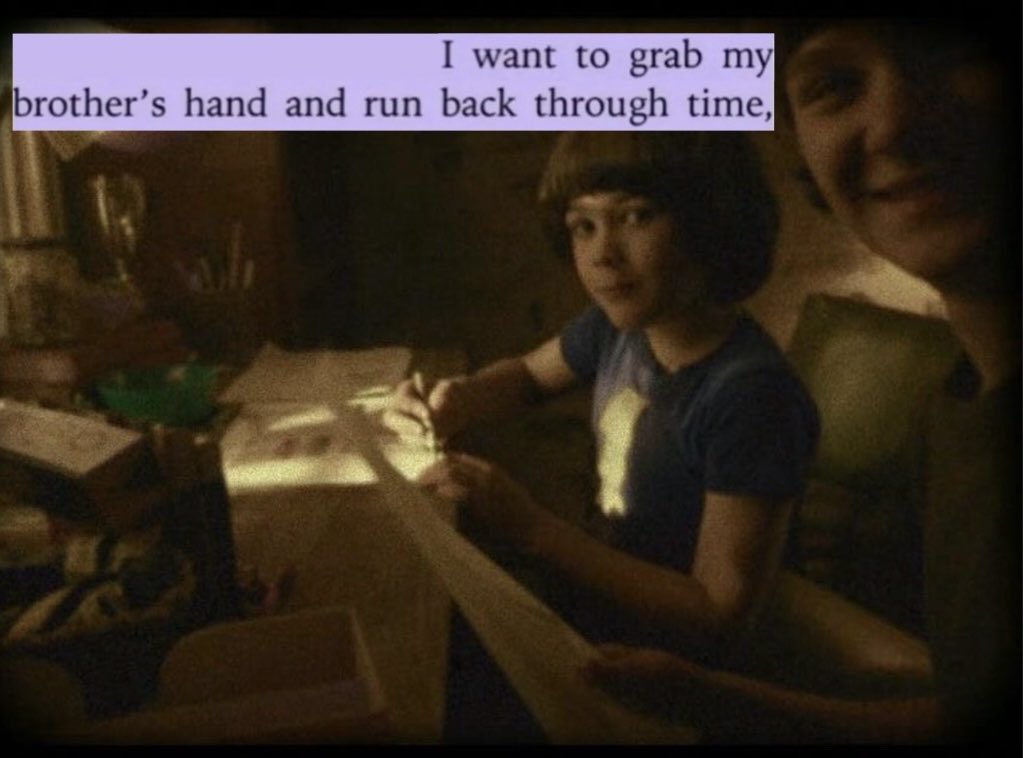stanieldemaniel's tweet photo. haha hey do u guys remember when jonathan's little brother went missing + jonathan blamed himself bc he'd picked up a shift to help pay his family's bills so he wasn't there for him + then he thought his brother died + he had to plan the funeral alone https://t.co/9JgEykMhPl