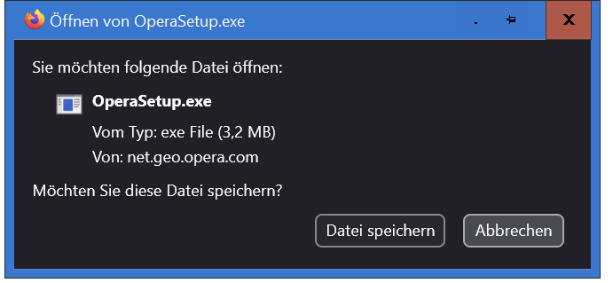 DFranzenburg's tweet photo. Achtung!
Unseriöse Websites fordern zum Download auf.
Finger weg!
Die Subdomain net(dot)geo(dot)opera(dot)com gehört zwar zu #Opera, wird aber von Werbenetzwerken für ungewollte Weiterleitungen & erzwungene Downloads (wie OperaGX.exe) missbraucht.
cc @Golemiker @opera https://t.co/C8EVhJOTDH