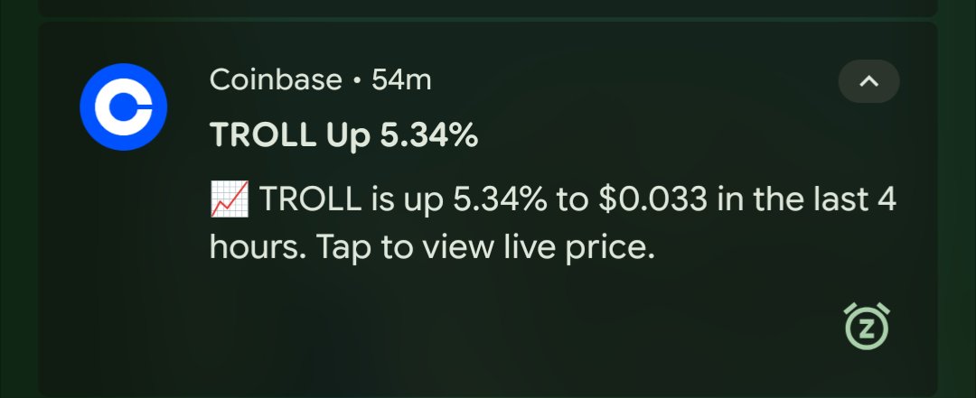 tubiao57's tweet photo. My favorite notification. 

$TROLL is inevitable.🧌 https://t.co/NfYdrL0IGt