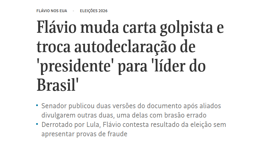 rafaelrey7's tweet photo. Folha de Sao Paulo lo dice bien claro: carta golpista. https://t.co/y5E3QNakgW
