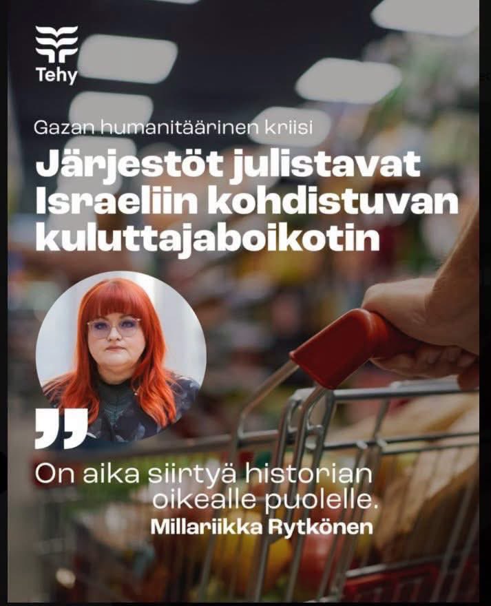 angela_kasra's tweet photo. Sote-alalla Suomessa työskentelevänä haluan sanoa ensimmäiseksi: pyydän anteeksi juutalaiselta yhteisöltä ja Israelin kansalta, että oman alani ammattiliitot tekivät näin. Boikotti israelilaisille tuotteille – ”paitsi terveydelle välttämättömille tuotteille”. Minusta on todella kiinnostavaa, että suomalaiset ammattiliitot ovat allekirjoittaneet julistuksen Sumudin rinnalla. ”Sumud” on nimi, jota Iranin islamilaisen tasavallan edustajat, kuten Javad Zarif, ovat julkisesti ylistäneet – sama hallinto, joka on tappanut iranilaisia mielenosoittajia ja tukee Hamasia. Mitä yhteistä suomalaisilla ammattiliitoilla ja islamilaisella tasavallalla oikein on? Heidän on vastattava tähän. Ja katsotaanpa, miksi ”paitsi terveydelle välttämättömät tuotteet”. Israelilaisia elintarvikkeita boikotoidaan, mutta lääkkeitä ei. Miksi? Koska ilman Israelia apteekkien hyllyt olisivat paljon tyhjemmät. Israelilainen Teva on yksi maailman suurimmista geneeristen lääkkeiden valmistajista – sille kuuluu myös ratiopharm, jota löytyy jokaisesta suomalaisesta apteekista. Kun kyse on omasta terveydestä, boikottiin löytyy yhtäkkiä ”poikkeus”. Olen pahoillani. Eläköön Israel! 🇮🇱
#Amyisraelchai✡️🇮🇱