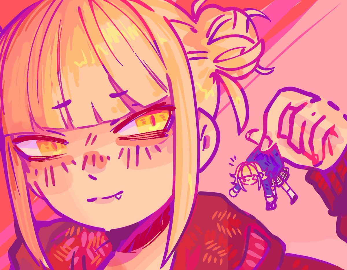 SomethingFrog's tweet photo. Day 22 of togatober 

#mhafanart #himikotoga https://t.co/bXyxYP9bNN