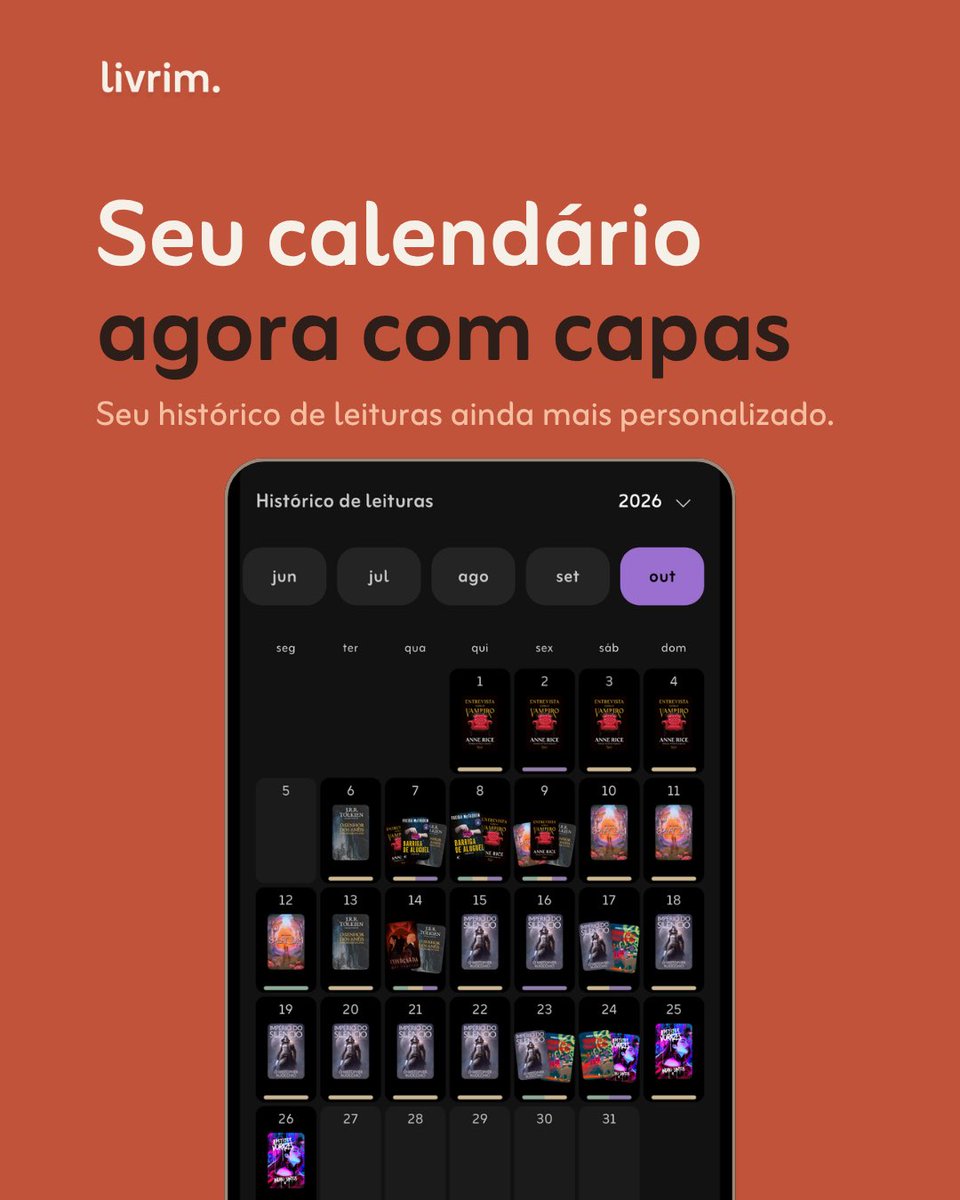 livrim_app's tweet photo. Tem novidade bem especial no Livrim! 🧡

Agora o app está ainda mais completo e cheio de funcionalidades para melhorar a sua rotina de leitura.

Atualização já disponível no Android e iOS. 📱 https://t.co/HCM6D6n0as