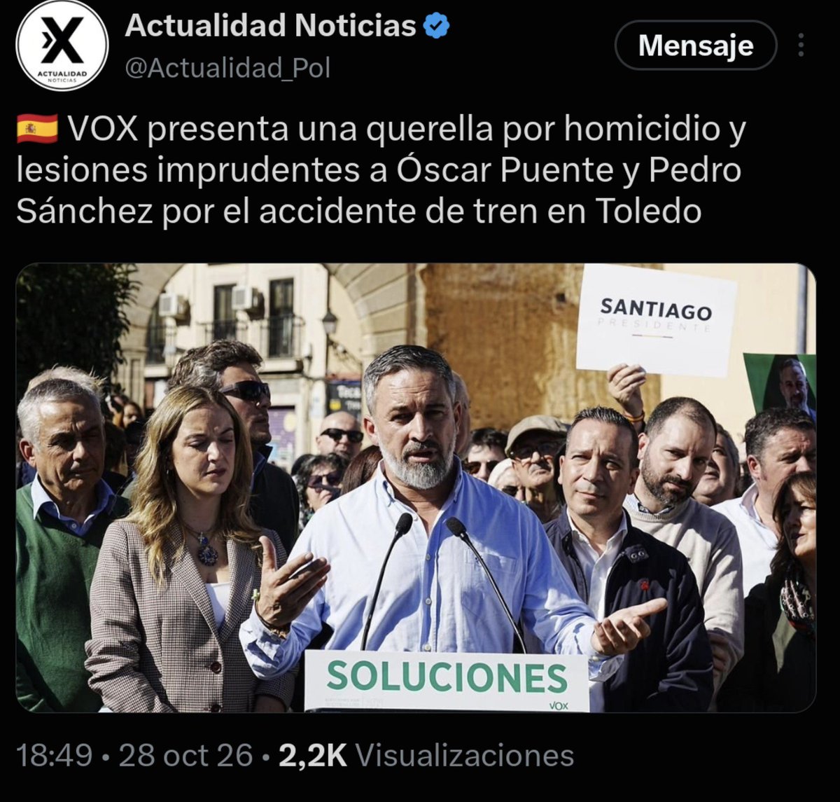 IntuidX's tweet photo. @ROSAMARI_5 Ya está VOX, como siempre el único, trabajando en ello https://t.co/Io1b5mJidk