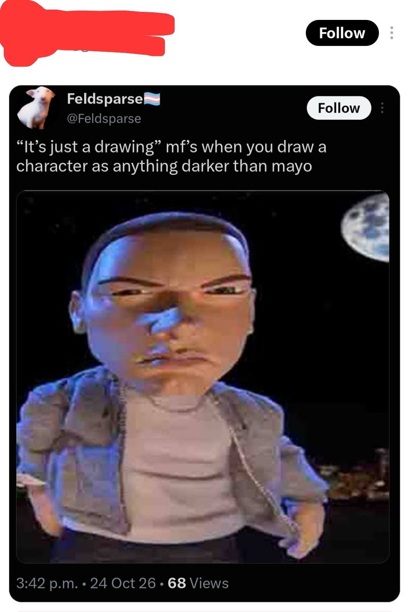 arnielf_9's tweet photo. niggas when they see a bunch of white surpremacists jumping an artist for making an anime character black: how can we make this about proshippers https://t.co/s2UiFRmGrj