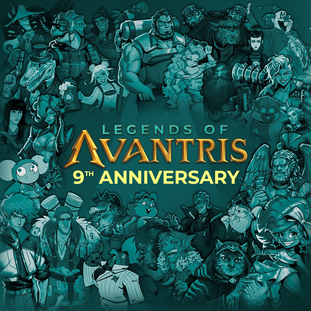 AvantrisLegends's tweet photo. Happy 9th Avantriversary! Thank you for nine incredible years.

#dnd #ttrpg #dnd5e https://t.co/98uhErXYRE