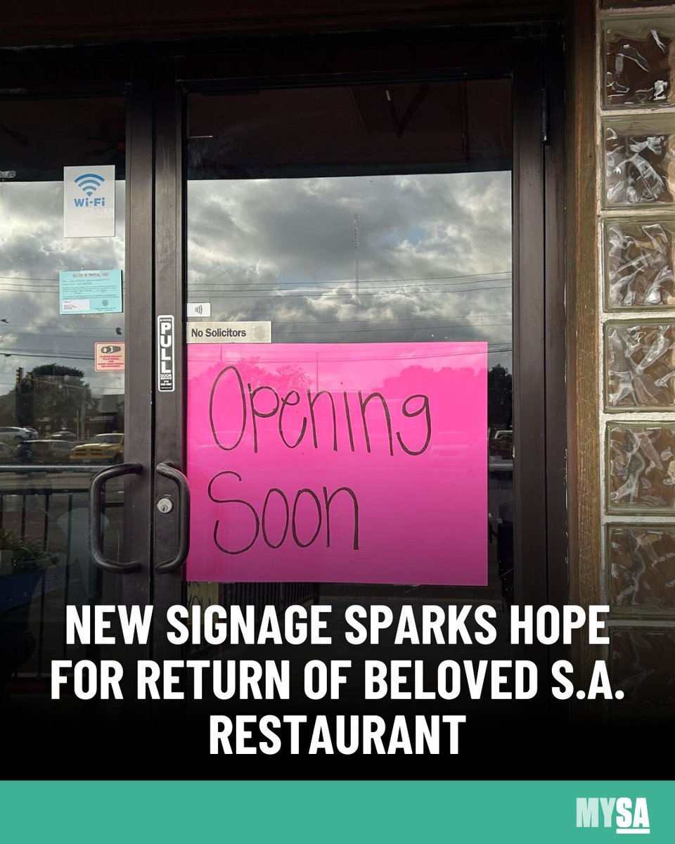 mySA's tweet photo. Fans on the Northeast Side may see a popular eatery make a comeback 👀🔗 https://t.co/sqyej2lTYw https://t.co/ZcQybaiZx1