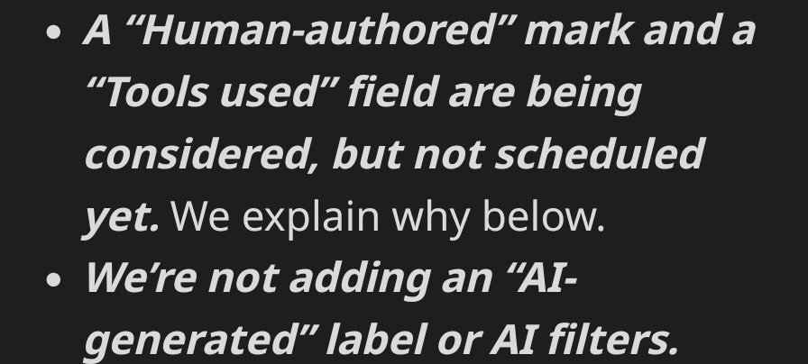 RonesRexouium's tweet photo. If you are a VRChat player and against gen ai, cancel your subscription.

Vrchat themselves stated that 95% of users want labels for gen ai usage, but decided themselves that they disagree so they won't do anything about it.

The only way for a change is to get their attention https://t.co/2Jx6nhodnF