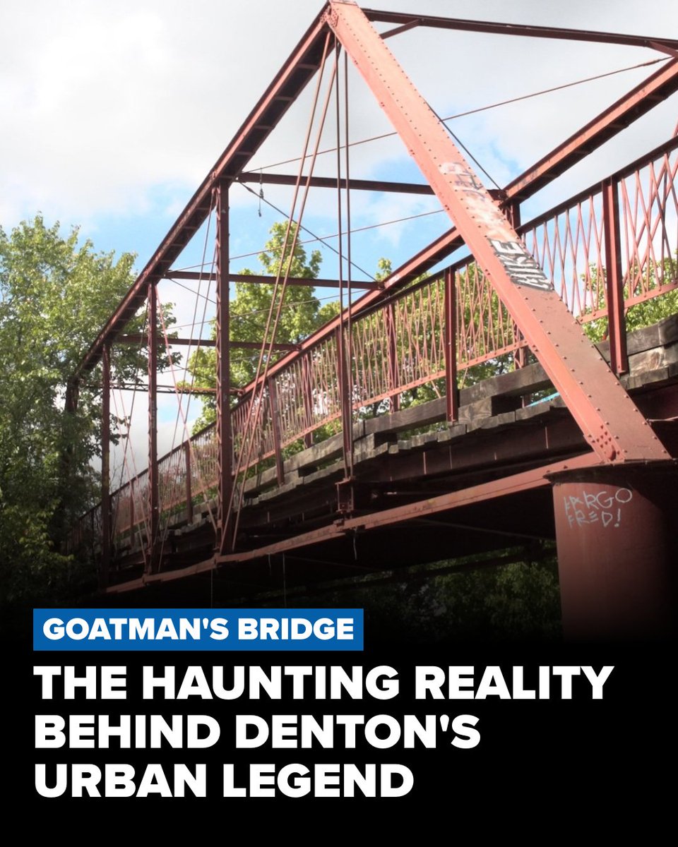 wfaa's tweet photo. The noose was dangling empty. The water undisturbed. Denton's Goatman legend centers on a Black farmer lynched by the KKK. Whether it’s true, says historian Dr. Shaun Treat, isn’t what makes it so haunting:
https://t.co/Yh4TzJZJS2 https://t.co/swVFsN5JrC