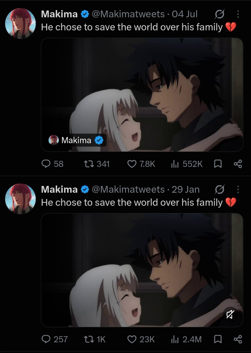 tonelicofan's tweet photo. He chose to save the world over his family 💔 https://t.co/SryYbmk0de