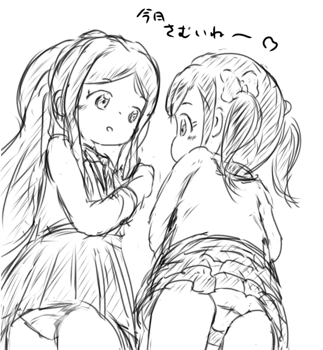 iyo16's tweet photo. 朝のラフなラクガキ♪
ここたま視点のいつもの風景 https://t.co/XVKZEfP8N5