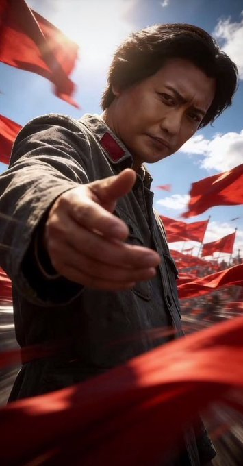 Jueshengshenlan's tweet photo. 毛泽东主席在世界范围内，痛击了真正的独裁者们，包括但不限于把中国从帝国主义者们手里夺回来，支援了全世界110多个国家与地区的解放事业等。  
他还留下了一套思想理论，教导我们如何不被你们忽悠，并同你们继续战斗。 
所以，对你们而言，他当然是独裁者。  
而我们，以此为荣！🫡💪 https://t.co/ICLGSlIx9a