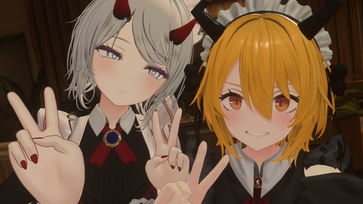 mesi_prmn's tweet photo. フレンドのぱうと撮った悪魔メイド改変😈可愛すぎ https://t.co/deeJDz2VNR