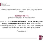 Photo by Publicaciones de El Colegio de México (@LibrosColmex)