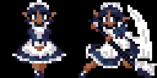 AllbonesJones's tweet photo. patch notes: improved certain sprites due to new dark elf race's high compatibility with the ninja class https://t.co/aZFD87lZI4