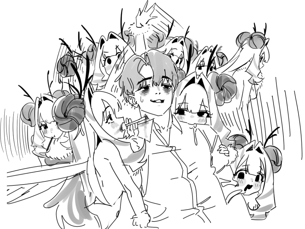 ilyowal's tweet photo. 집에 수상할 정도로 모기 소녀들이 많은 그분..
아무래도 암컷들을 위한 양식장이 있는 게 
틀림없음 ㅇㅇ https://t.co/QvHNWuRQYM