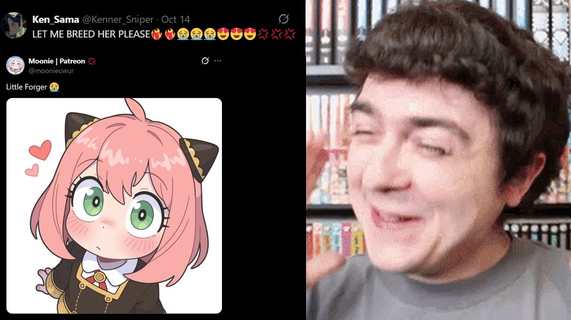 PowerisXon's tweet photo. this is the Fanbase he has Cultivated and Enabled for years, a Bunch of Social Rejects that no woman will touch.

Jacob Seibers aka Chibi Reviews has created a Safe Space for Pedophiles and creeps who openly say stuff like this.

Anya is 5yrs old🤮 https://t.co/iDDTxnJyQW