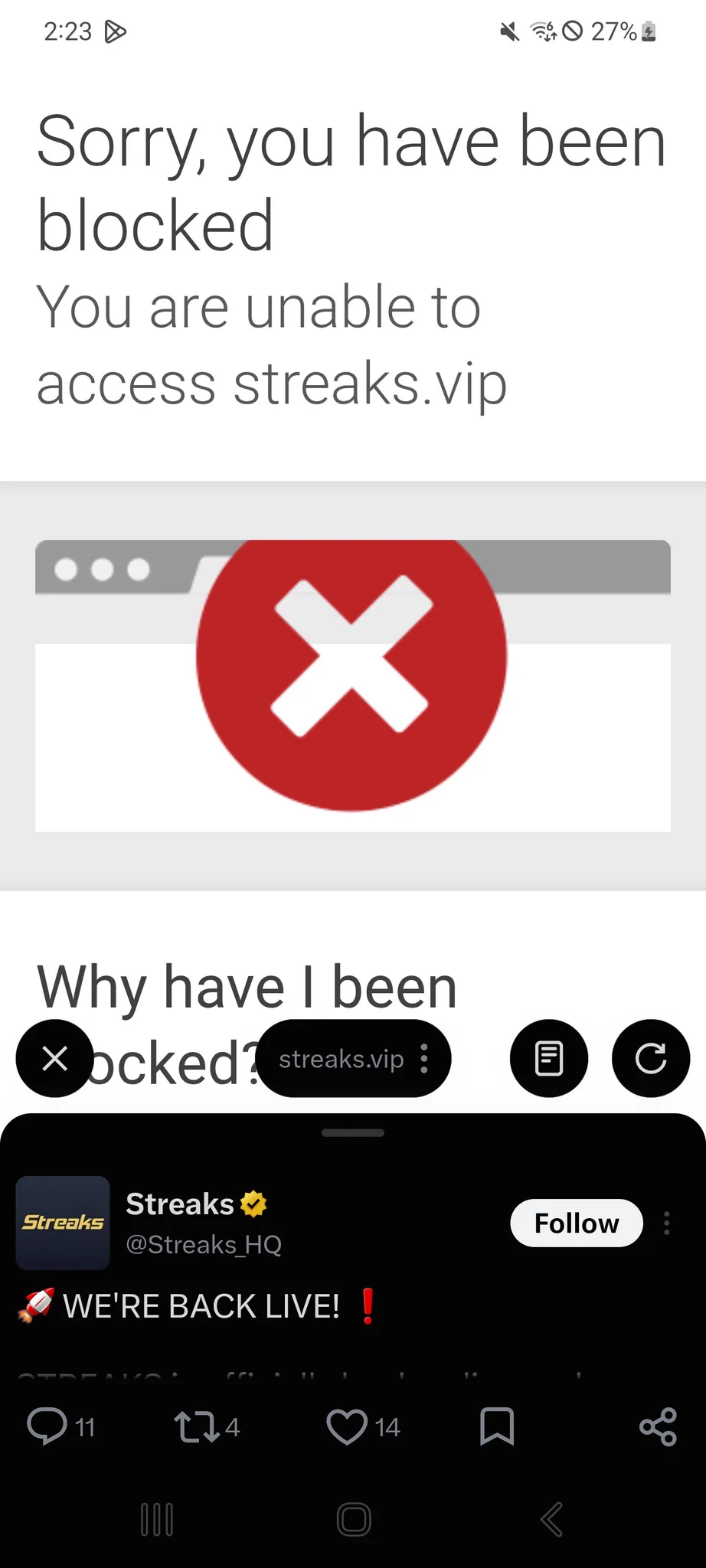 Streaks on X: 