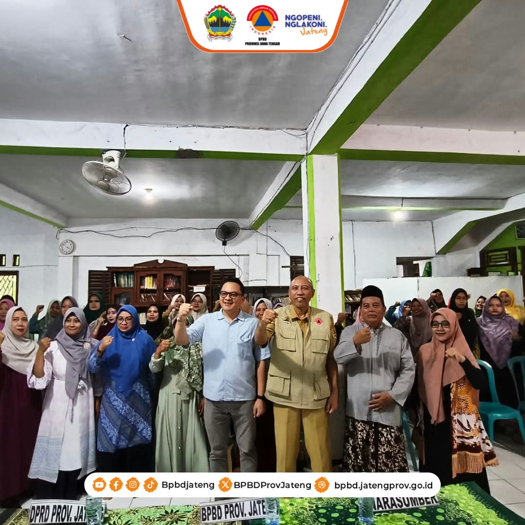 bpbdjateng's tweet photo. IDENTIFIKASI DAN SOSIALISASI DAERAH RAWAN BENCANA PROVINSI JAWA TENGAH

Pada 27 Oktober 2026, BPBD Prov. Jateng melaksanakan kegiatan Identifikasi dan Sosialisasi Daerah Rawan Bencana yang bertempat di Panti Asuhan At Taqwa, Desa Meteseh, Kecamatan Tembalang, Kota Semarang. https://t.co/84zCQo0iIu