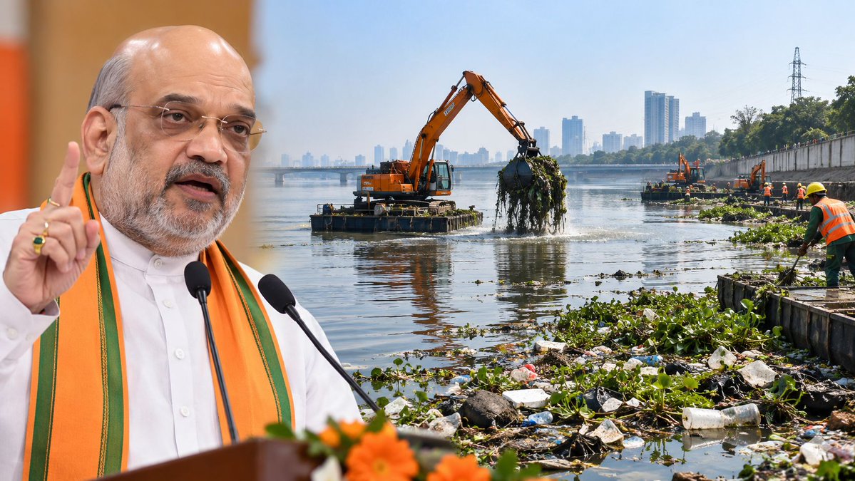 IndianTechGuide's tweet photo. 🚨 "The Indian government is committed to cleaning and rejuvenating the Yamuna River by May 2029."

- HM Amit Shah. https://t.co/nMpqx7Fx9s