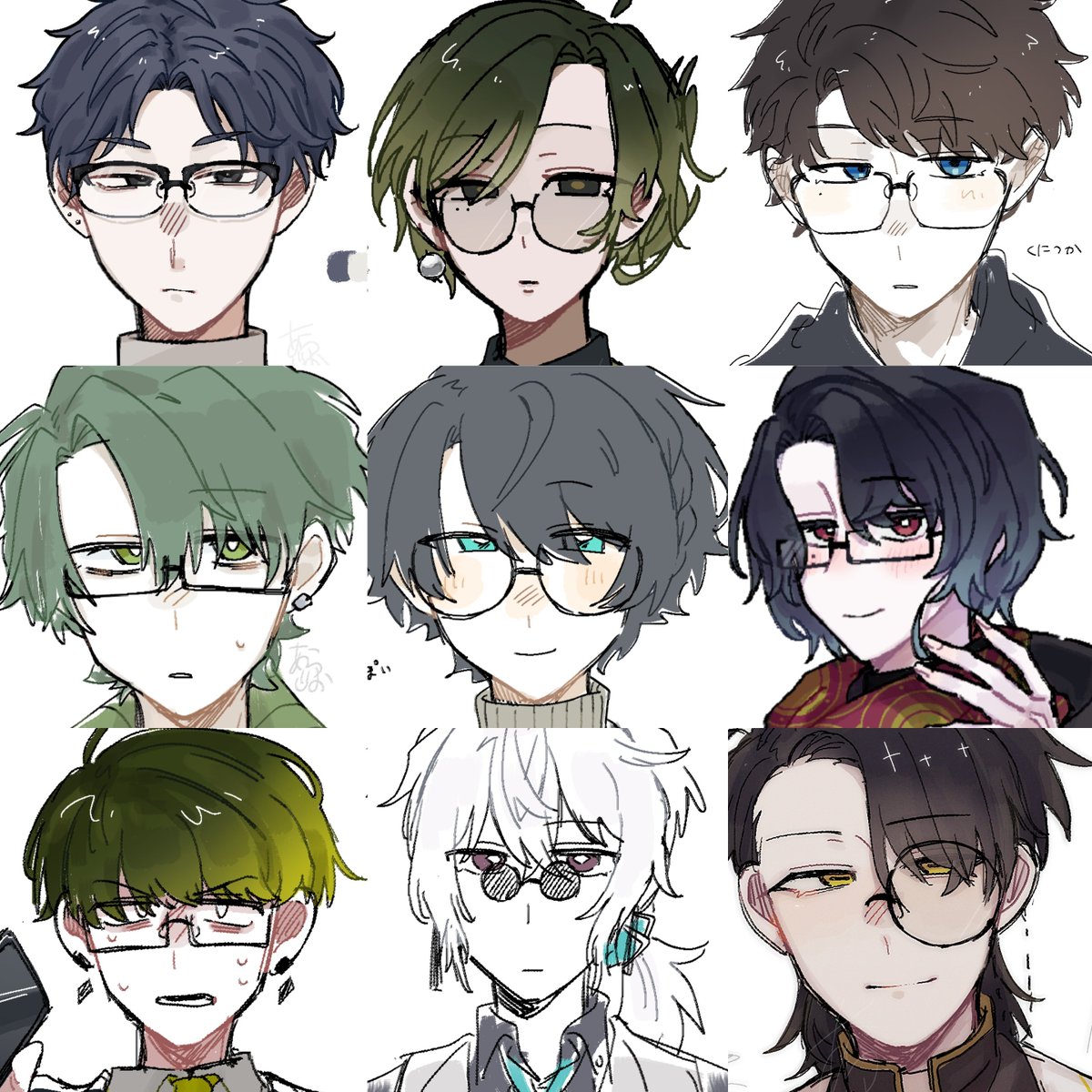arata2324's tweet photo. 眼鏡（広義）に脳みそを焼かれています🎶立ち絵も描く
全反応巡回します❗片思い2日
#秋の創作クラスタフォロー祭り
#絵柄が好みって人にフォローされたい https://t.co/G3QWvPtAZn