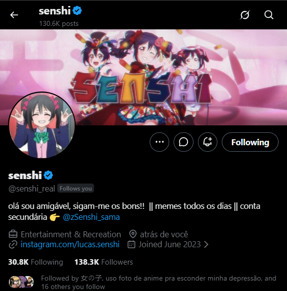 HeilKuruminha's tweet photo. Oloko, o Senshi me segue https://t.co/8oMUPmeu2e