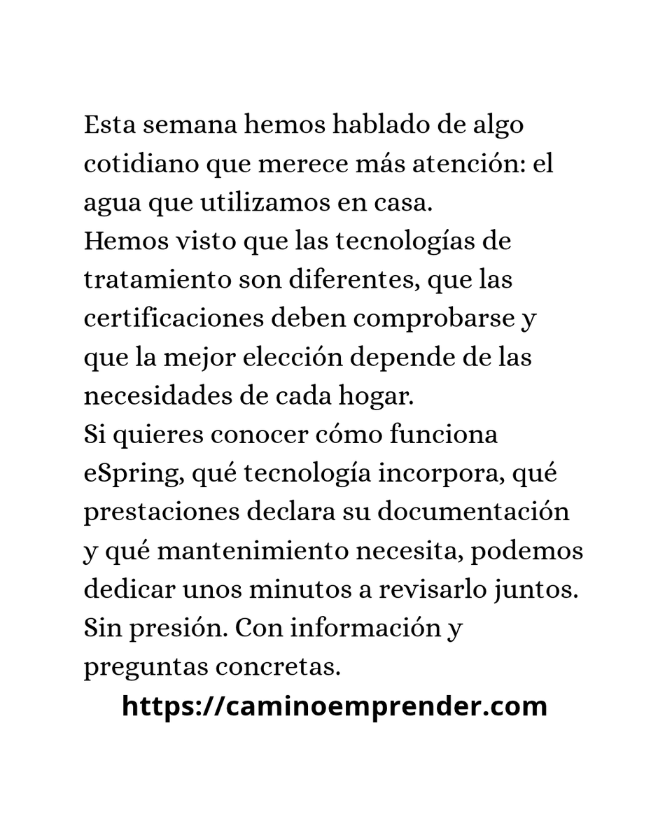 JAguirregabiria's tweet photo. Informarse está bien. Entender las opciones y resolver tus dudas es todavía mejor. Sin presión. Con información y preguntas concretas.
💧 Si quieres una presentación breve, escríbeme PRESENTACIÓN por privado. @JAguirregabiria
#eSpring #CalidadDelAgua #TecnologíaParaElHogar https://t.co/8b2Or8SIkZ