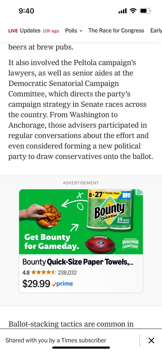 DonKeyusmc's tweet photo. Look it was based on extensive interviews with 12 people, dozens of texts messages providing updates on progress of the effort, it involved Peltola’s campaign lawyers, senior aides who participated on regular conversations about the effort. The key player retracted probably because she was scared and threatened. Quit spinning and lying.