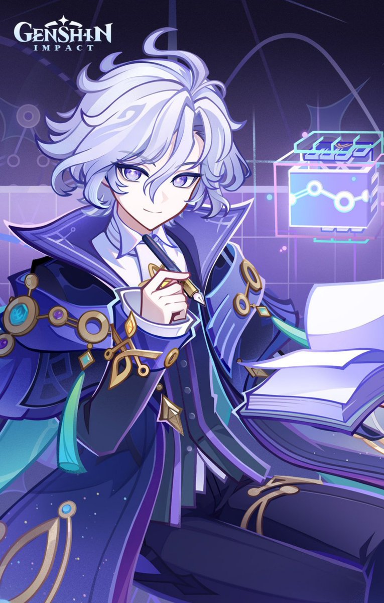 Mityachii's tweet photo. "have yall thought of possibility that Mitya is simply... boring and 4 star design" even genshin 4 star beautiful but the audacity to call his design boring, i can't act more blind even if i want's too.😒 https://t.co/9w6Vaz2q6f