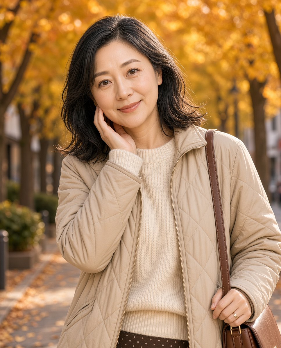 musachan555's tweet photo. 田中 恵子(仮名)　48歳、パート主婦（スーパー勤務）

「もうすっかり秋ですね。」 https://t.co/sXreHIJaMT