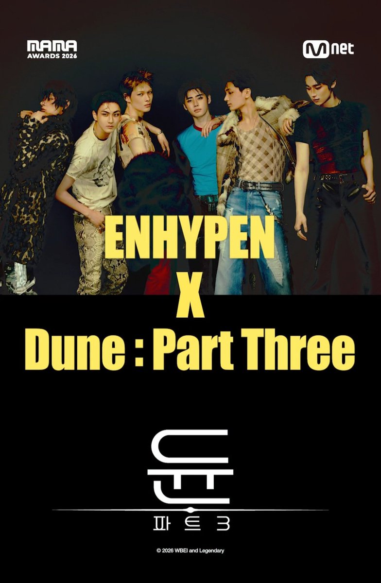 byeol_ice's tweet photo. Special Collaboration 스페셜 콜라보

엔하이픈 × 듄 : Part Three https://t.co/3oU4FXnuZs