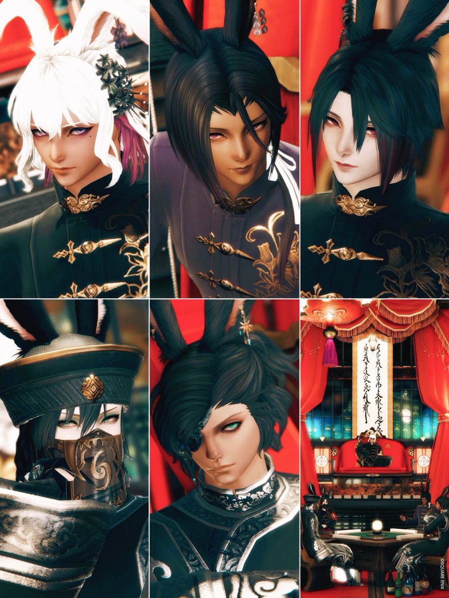 fujiffxiv's tweet photo. うさうさﾏﾋﾟｱ集会その2 ⸜︎🐰⸝
イイ男の顔面は個撮しとけってばあちゃんが言ってた👵自機は黒髪サンクヘア参加！
#xenostudio https://t.co/cstgi6hmlg