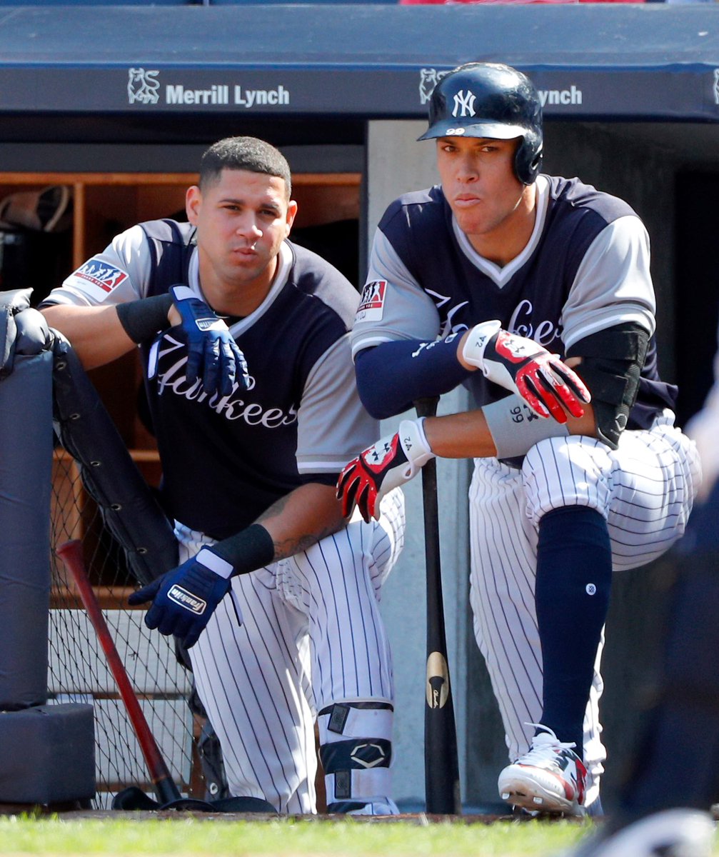 Chris_NYY28's tweet photo. This picture is amazing. The Baby Bombers.

They were so young, so full of promise.

Then they hired Aaron Boone. https://t.co/rN4X7xnNkl
