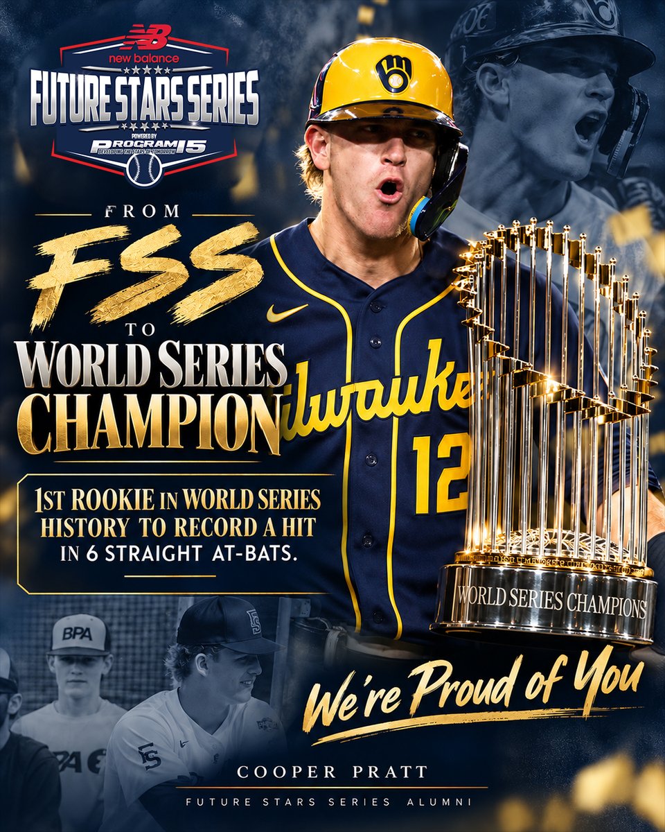 ftrstarsseries's tweet photo. Future Stars Series  ➡️  World Series Champion

Congrats, @CooperPratt4. What a run. Enjoy it. 

#WeGotNow https://t.co/xwjrnqpEuB