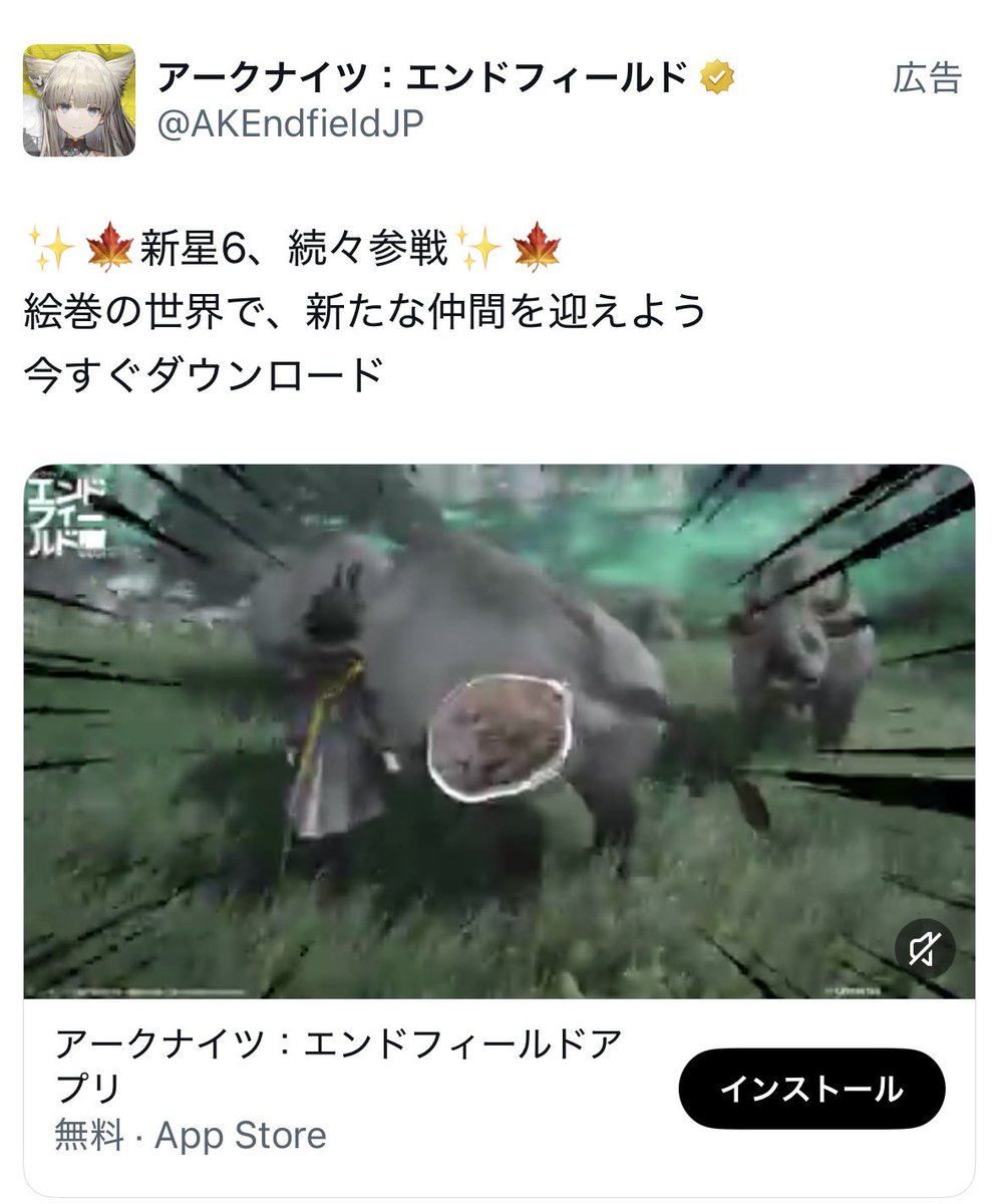 DroxyDrop's tweet photo. エンフィの謎広告… https://t.co/yNcMma03kU